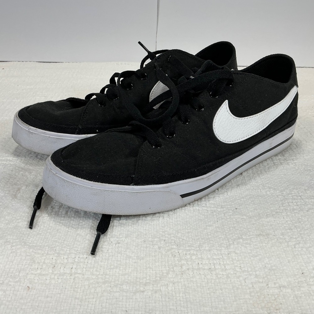 Nike SB Canvas‎ Mens Black White Skate Shoes Sneakers Size 10 CW6539 002 - Picture 6 of 10